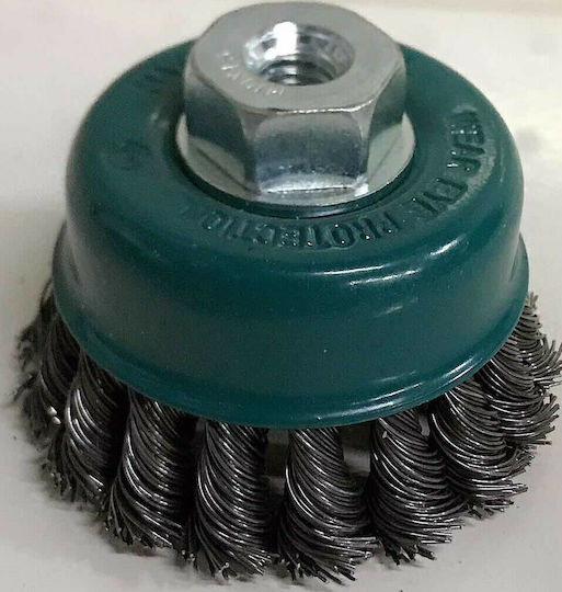 Total TAC32031 Wire Brush Bell with Bristles 75mm Set of 10pcs