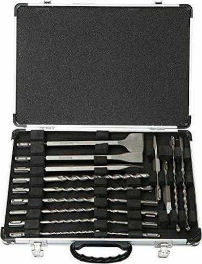 Dewalt Set Pointed Chisel & Chisel Bits & Drill with SDS Plus Socket 15pcs
