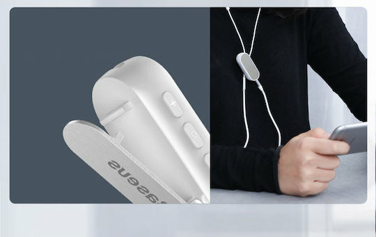 Baseus Μετατροπέας από Aux 3.5mm σε Δέκτη Bluetooth BA02 Λευκό