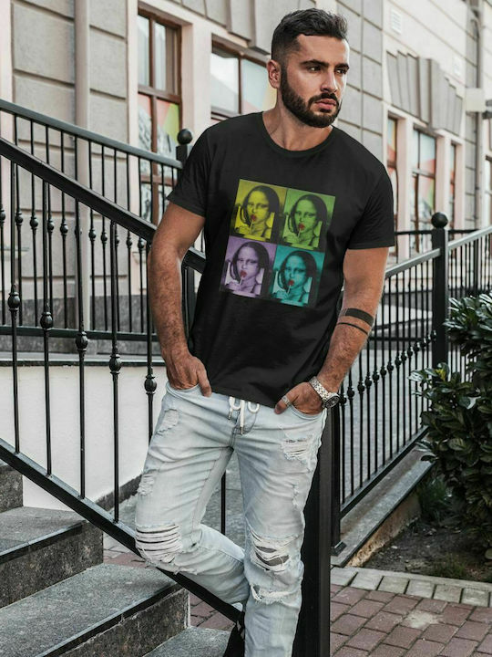 Mona Lisa t-shirt - SCHWARZ