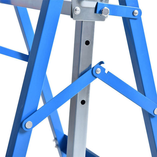 HomCom Set Telescopic Work Sawhorses from Steel 2 pcs Iron Painting Easel 200kg 2pcs