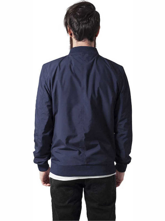 Urban Classics Men's Bomber Jacket Navy Blue