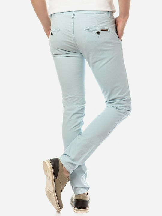 Camaro Men's Trousers Chino Elastic in Slim Fit Light Blue