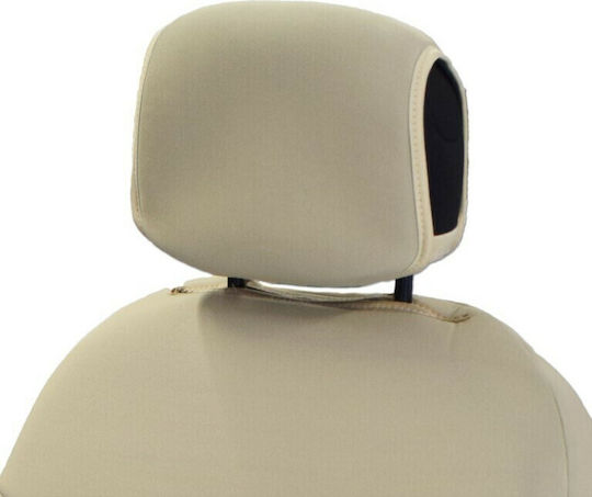 Recaro Front Car Covers 2pcs Polyester Race Axion Beige