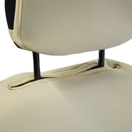 Recaro Front Car Covers 2pcs Polyester Race Axion Beige