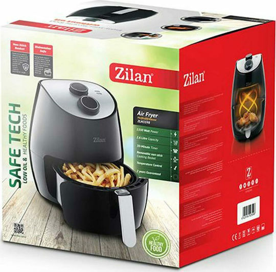 Zilan Air Fryer 2.6lt Black ZLN3598