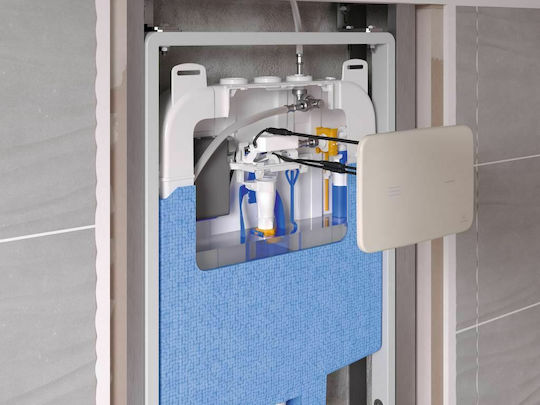 Ideal Standard Prosys 80 Εντοιχιζόμενο Πλαστικό Καζανάκι Ορθογώνιο Χαμηλής Πίεσης