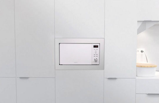 Cecotec Grandheat 2350 Εντοιχιζόμενος Φούρνος Μικροκυμάτων με Grill 23lt Λευκός