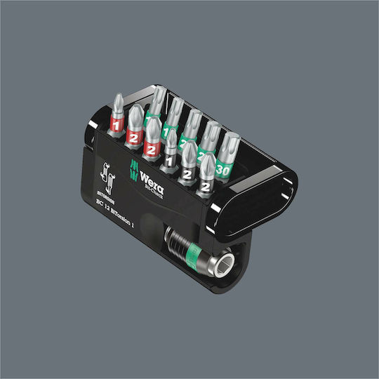 Wera Σετ 12 Μύτες Κατσαβιδιού Bit-Check 12 Bitorsion 1 SB