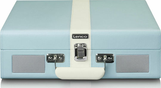 Lenco TT-110 TT110BW Βαλιτσάκι Πικάπ με Belt Drive, Προενίσχυση και Ενσωματωμένα Ηχεία Μπλε