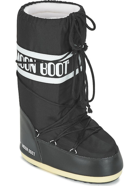 Moon Boot Snow Boots with Laces Icon Black