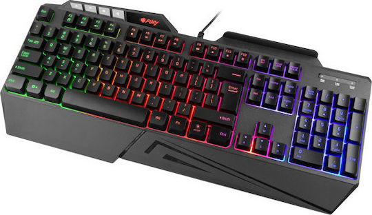 Natec Fury Skyraider Gaming Πληκτρολόγιο με RGB φωτισμό (Αγγλικό US)