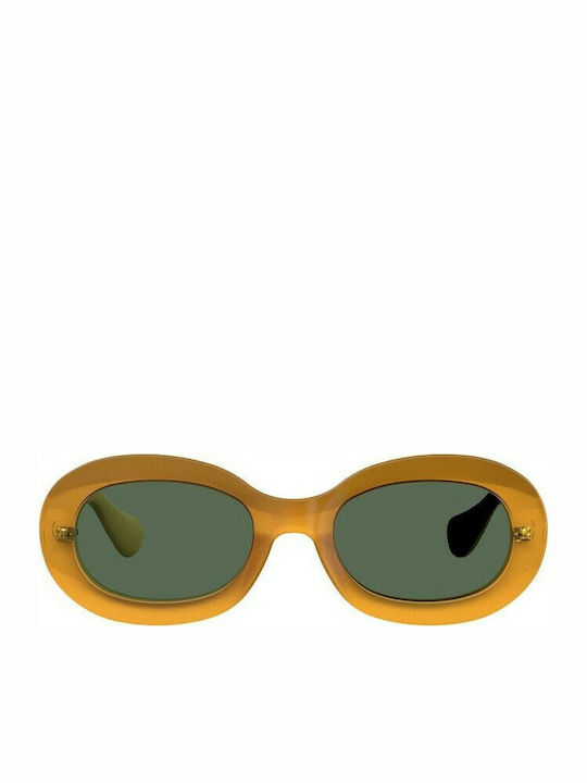 Havaianas Bonete Women's Sunglasses with Yellow Plastic Frame and Green Lens Bonete 40G/QT