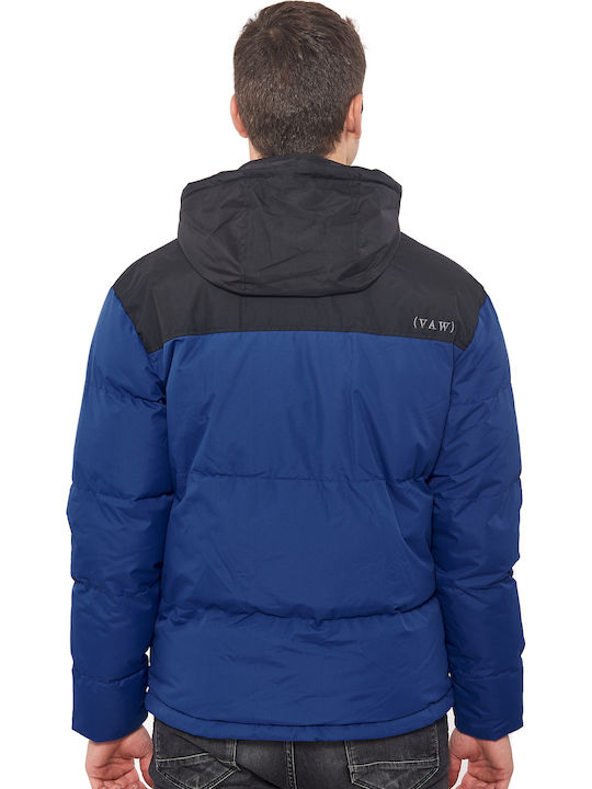 Vainas Nestor Ανδρικό Χειμωνιάτικο Μπουφάν Puffer Blue / Black