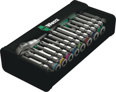 Wera 8100 SA 9 Speed Ratchet Set Set de chei tubulare și clichet 1\4" 28buc