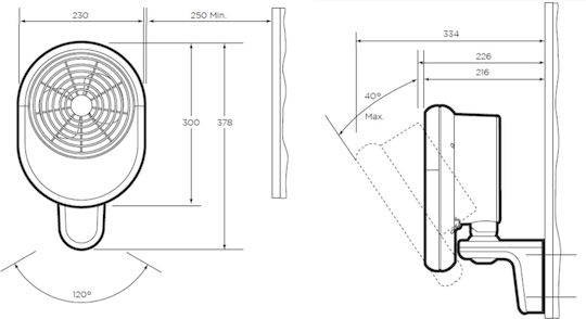 Dimplex Industrial Electric Air Heater PFH30E 3kW