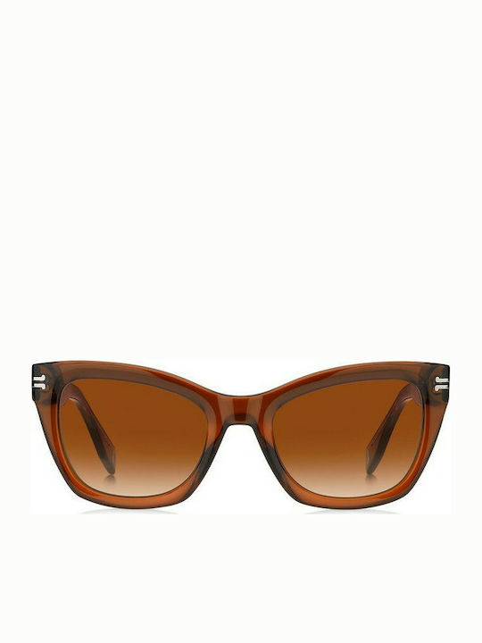 Marc Jacobs Women's Sunglasses with Red Plastic Frame and Brown Gradient Lens MJ1009/S 09Q/HA