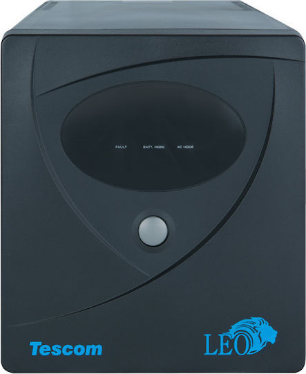 Tescom Leo LED 1500VA UPS Line-Interactive 900W with 4 Schuko AC Outlets
