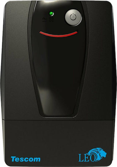 Tescom Leo LED 1500VA UPS Line-Interactive 900W with 4 Schuko AC Outlets