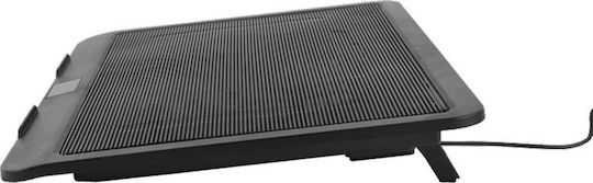 Gembird Cooling Pad για Laptop έως 15" με 1 Ανεμιστήρα και Φωτισμό (NBS-1F15-04)