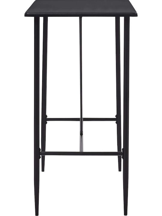 Tisch Bar für Außenbereich Stabil Schwarz 120x60x110cm