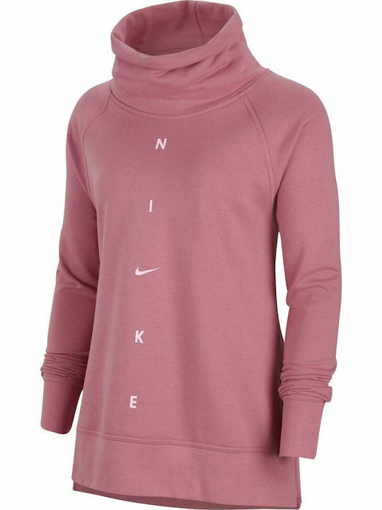 Dri-FIT Get Fit Long Women's Sweatshirt French Terry Pink