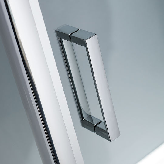 Starlet Corner Entry Кабинет Душ с Плъзгащи се Врата 100x80x180см Прозрачно стъкло