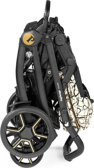 Peg Perego New Book Modular SL Ρυθμιζόμενο Καρότσι 3 σε 1 Kατάλληλο για Nεογέννητο Graphic Gold 12.3kg