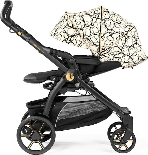 Peg Perego New Book Modular SL Ρυθμιζόμενο Καρότσι 3 σε 1 Kατάλληλο για Nεογέννητο Graphic Gold 12.3kg