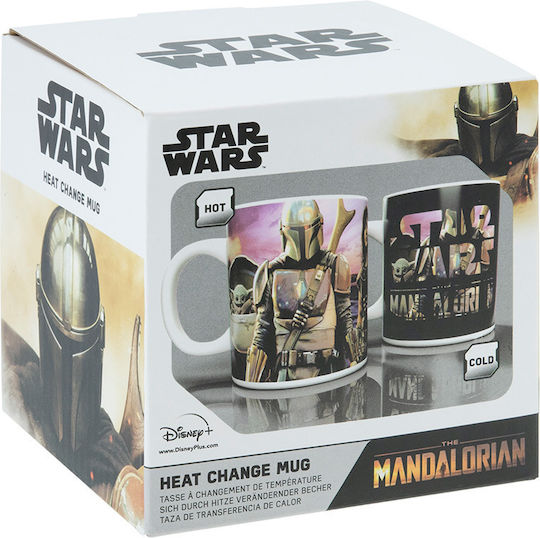 Paladone Star Wars: The Mandalorian Heat Change Mug Ceramic Multicolored 300ml