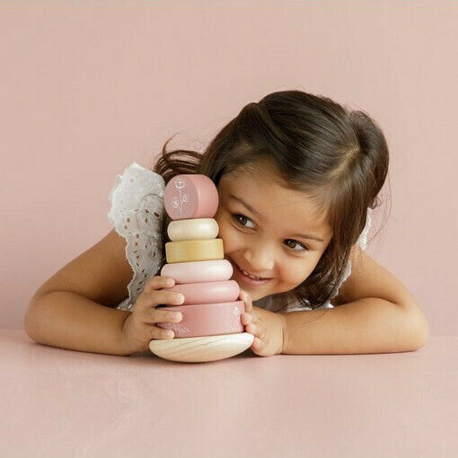 Little Dutch Stacking Toy Rocking Ring Stacker Adventure made of Wood for 12++ Months