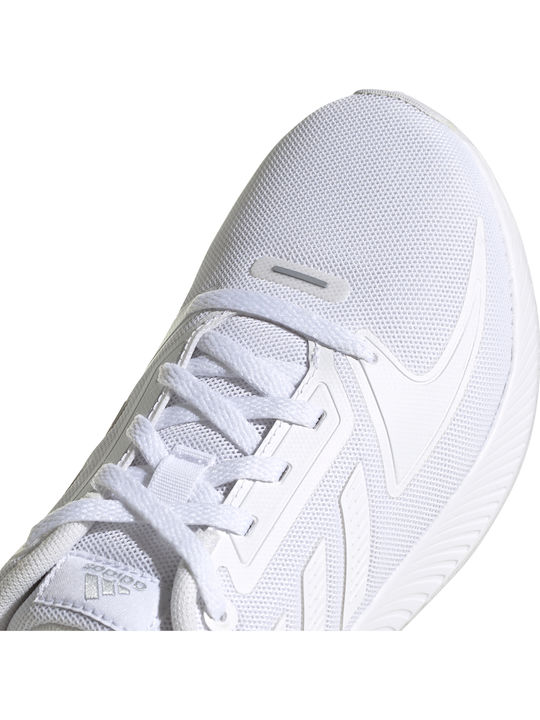 Runfalcon 2.0 K Kids Sports Shoes Running with Laces Cloud White / Grey Three