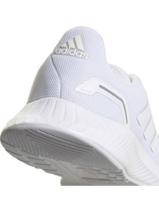 Runfalcon 2.0 K Kids Sports Shoes Running with Laces Cloud White / Grey Three