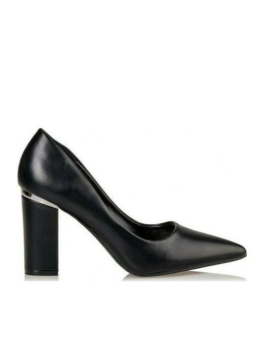 Venini Pointed Toe Black High Heels S31-11588-34