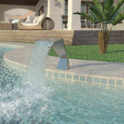 vidaXL Stainless Steel Pool Waterfall 52x30x64cm