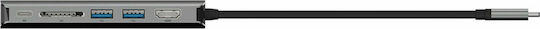 Belkin Connect USB-C Docking Station με HDMI 4K PD Ethernet Γκρι