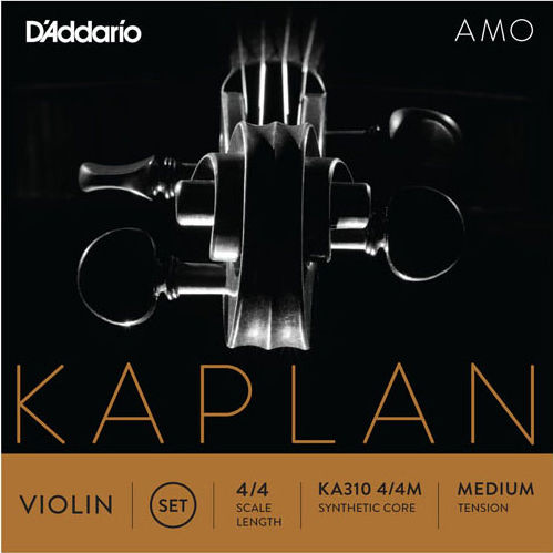 Daddario Μονές Synthetic Core Χορδές 4τμχ για Βιολί 4/4 Kaplan Amo Violin Medium