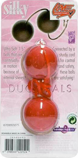 Seven Creations Duo Balls Silky Bile vaginale Roșii