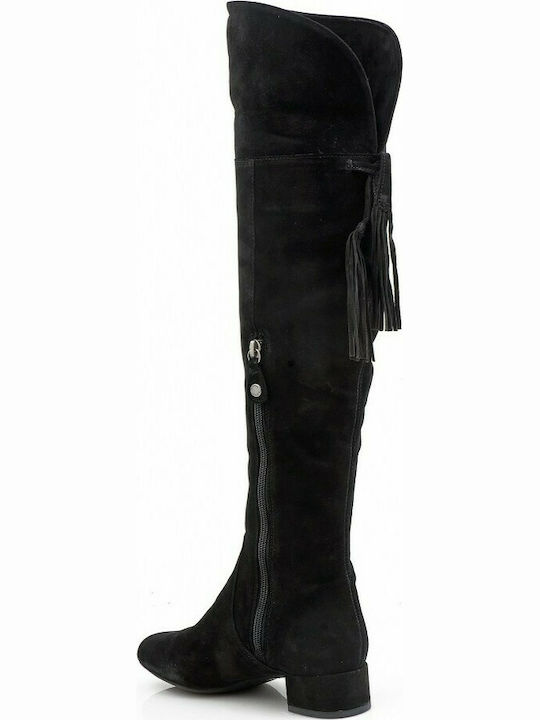 Carey Wildleder Damenstiefel Schwarz