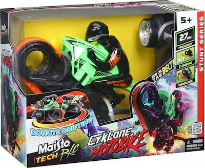 Maisto Tech Cyklone Motorbike Τηλεκατευθυνόμενη Μοτοσυκλέτα Green σε Πράσινο Χρώμα