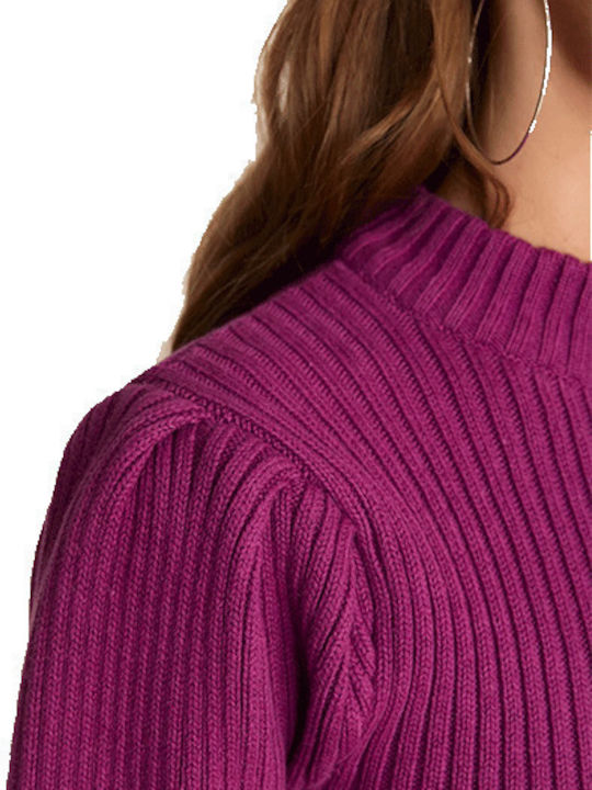 Damen Bluse Langärmelig Lila