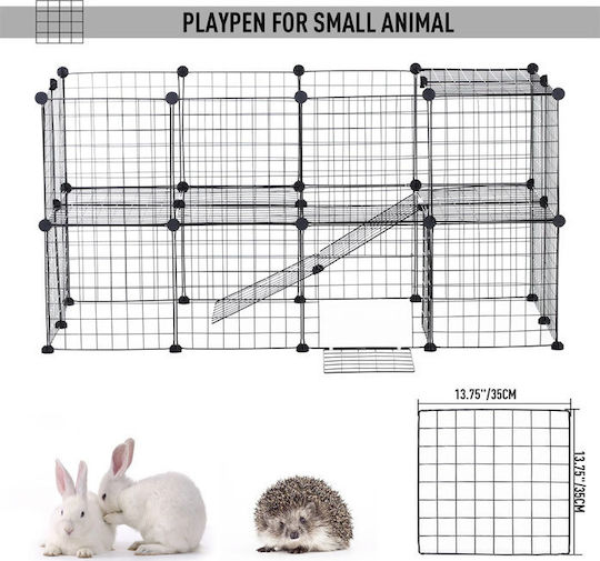 Pawhut Rodent Cage Multifunctional Cage - Pet Training Park 146x73x73cm 146x73x73cm
