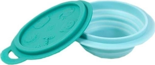 Marcus & Marcus Silicone Bowl with Foldable Lid Turquoise