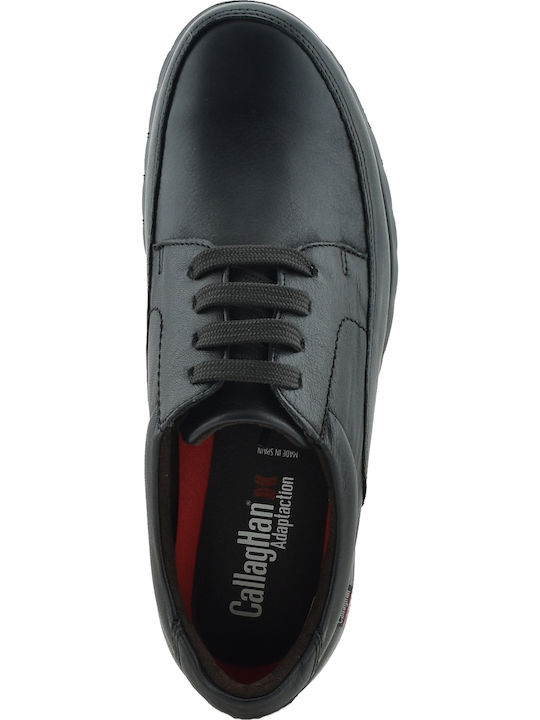 Leder Herren Freizeitschuhe Schwarz
