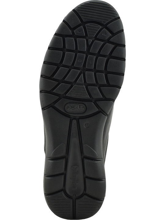 Leder Herren Freizeitschuhe Schwarz