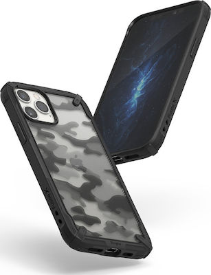 Ringke Fusion X Back Cover Πλαστικό / Σιλικόνης Camo Μαύρο (iPhone 12 Pro Max)