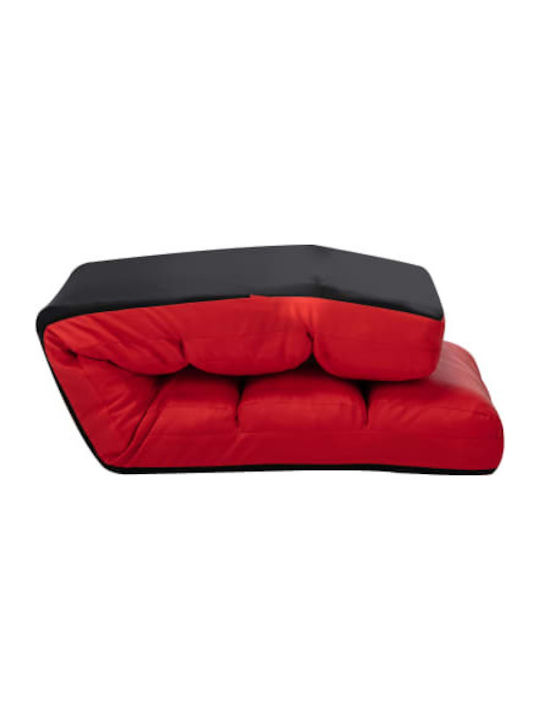 Multifunctional Bean Bag Chair Waterproof Red 175x56x20cm