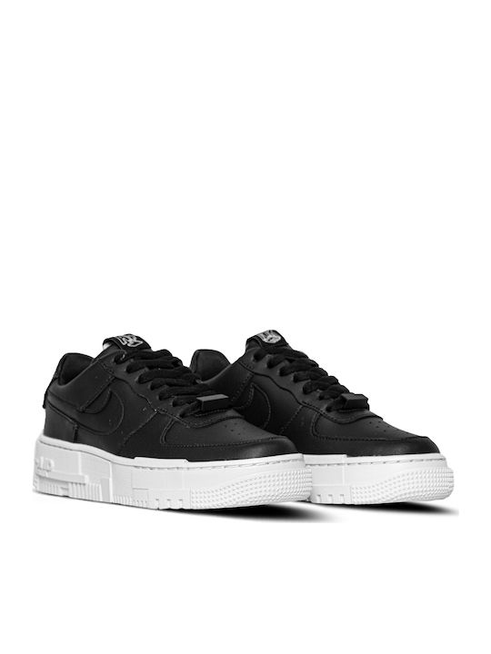 Air Force 1 Pixel Flatforms Sneakers Black / White