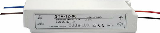 Cubalux Τροφοδοτικό LED Στεγανό IP67 Ισχύος 35W με Τάση Εξόδου 12V