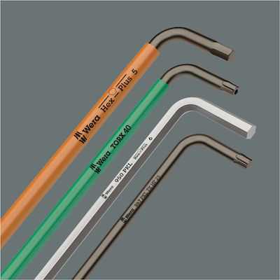 Wera Set 9 Allen Wrenches L 3950/9 Hex-Plus Stainless